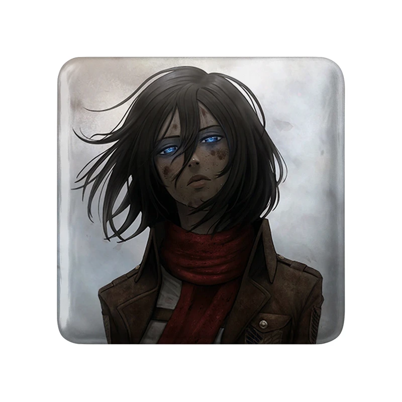 مگنت خندالو طرح میکاسا اکرمن انیمه اتک آن تایتان Attack on Titan مدل مربعی کد 18520