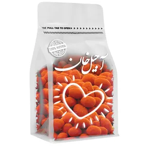 بادام زمینی روکش دار پنیر قرمز آجیل خان - 500 گرم