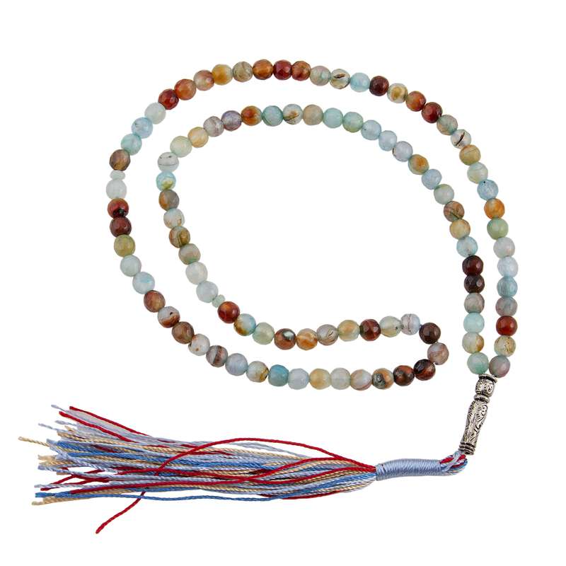 تسبیح بازرگانی میلادی مدل سنگ عقیق کد T-137