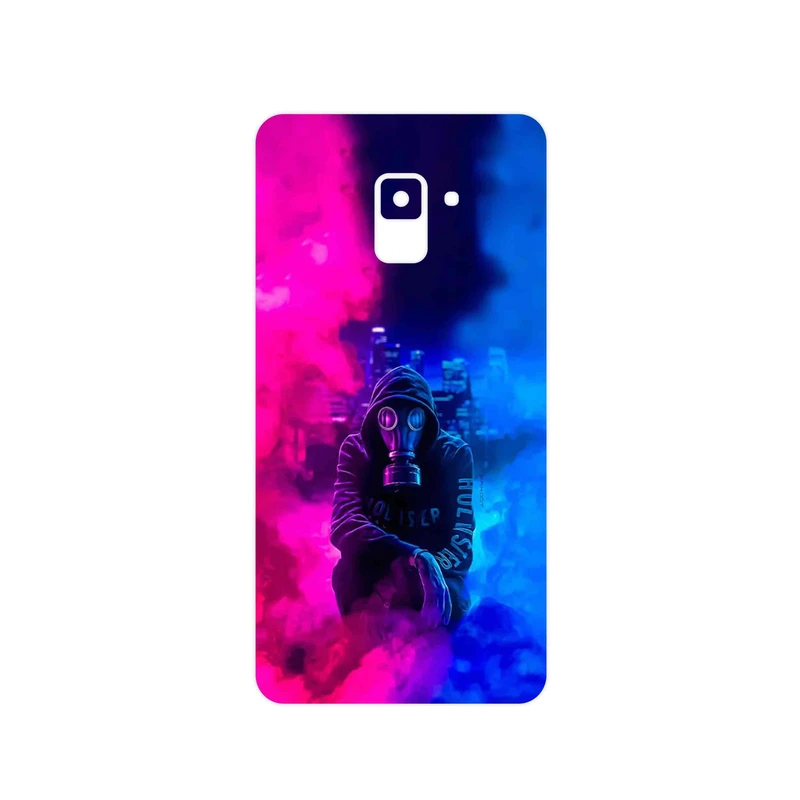 برچسب پوششی ماهوت مدل Smoke Rainbow Digital Art 2 مناسب برای گوشی موبایل سامسونگ Galaxy A8 Plus 2018