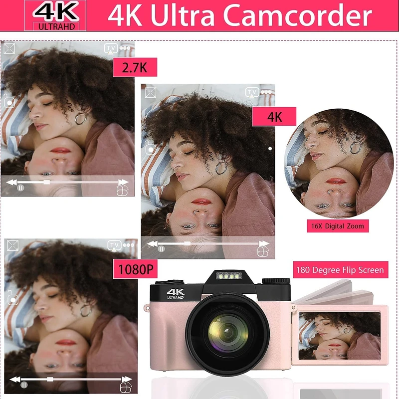 دوربین دیجیتال مدل 4K 18X Video Cameras 48 Mega Professional عکس شماره 17