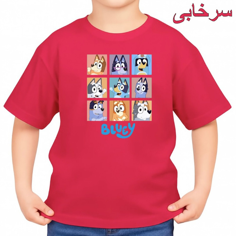 تی‌شرت آستین کوتاه بچگانه مدل داستان کد بلویی v1 