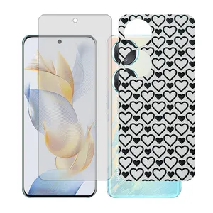 Glass together model transparent screen protector suitable for Honor 90 mobile phone with back cover sticker