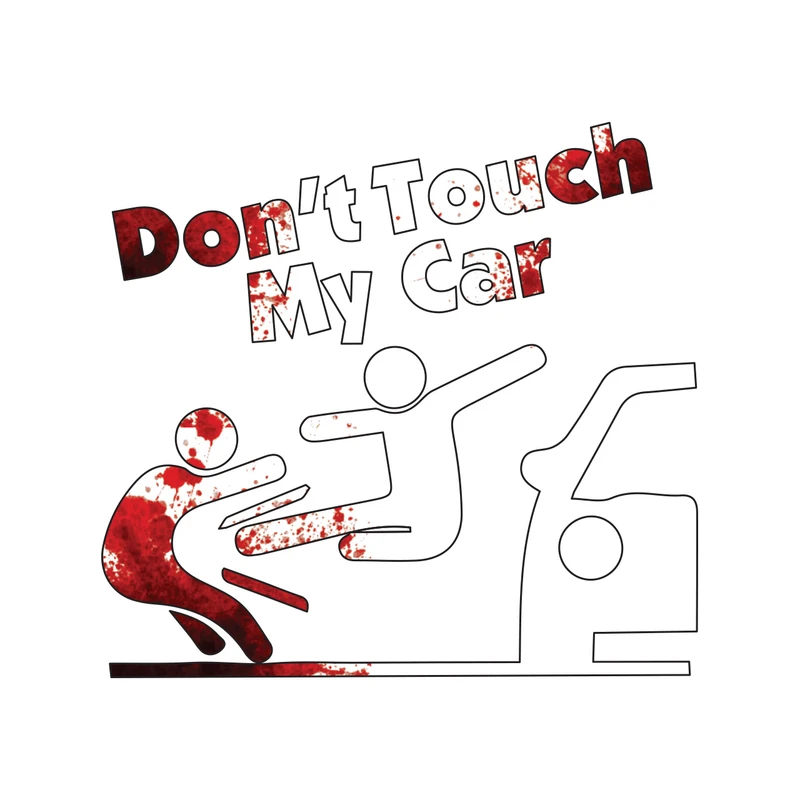 برچسب بدنه خودرو طرح Dont Touch کد 04
