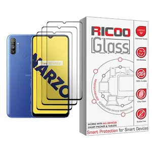 Ricoo Ricoo Glass MIX003 Screen Protector For Realme Narzo 10A Pack Of 3