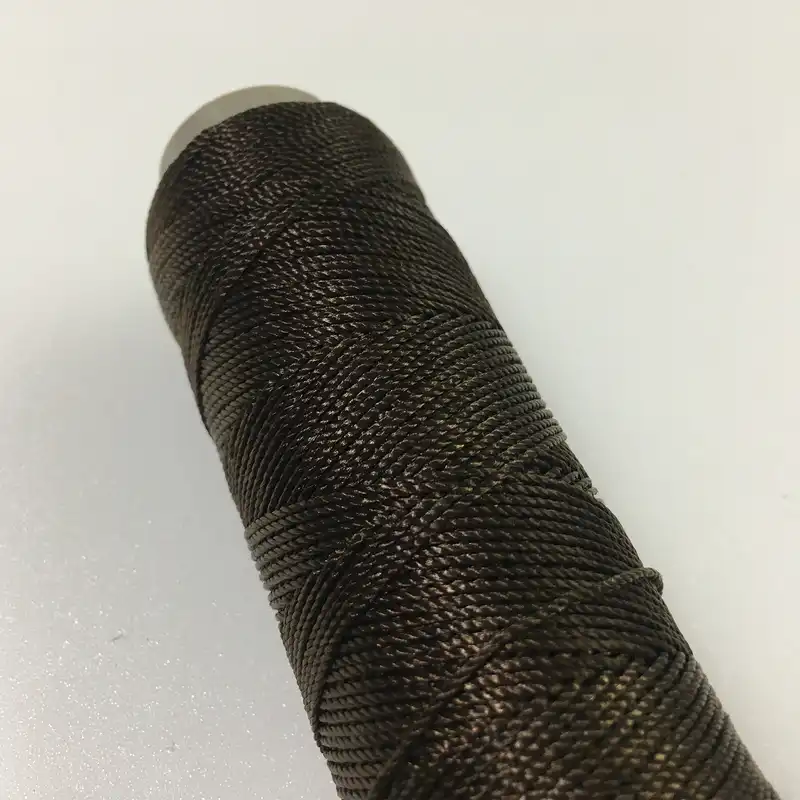 نخ دوخت چرم دوزی مدل ابریشمی DDBre100m سایز 10 طول 100 متر