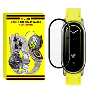 محافظ صفحه نمایش نانو ام‌گلس مدل GLS_Pmma مناسب برای ساعت هوشمند شیائومی Mi Band 8 12mm