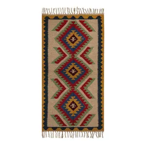 گلیم دستبافت دو متری مدل باکویی کد 26