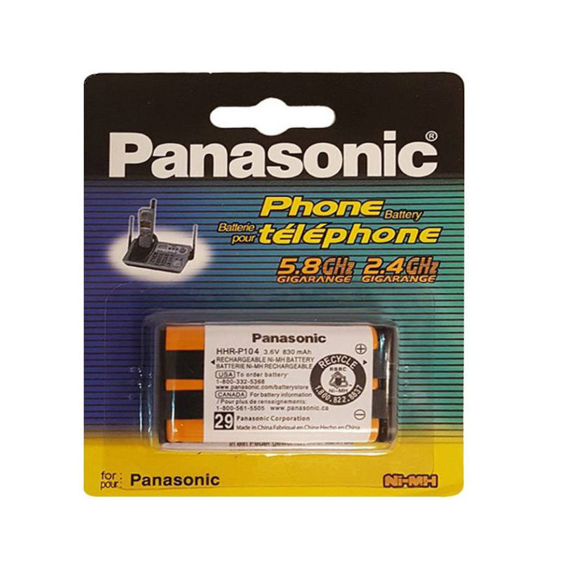باتری تلفن بی سیم پاناسونیک مدل HHR-P104A//1B بسته 6 عددی