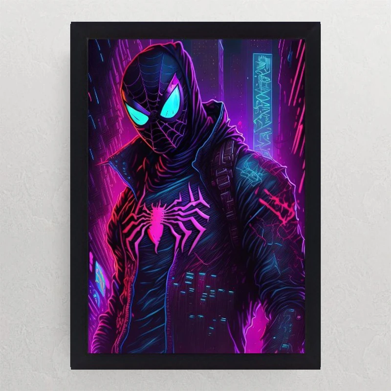 تابلو نوری گیم دکور طرح مرد عنکبوتی اسپایدرمن مدل spiderman