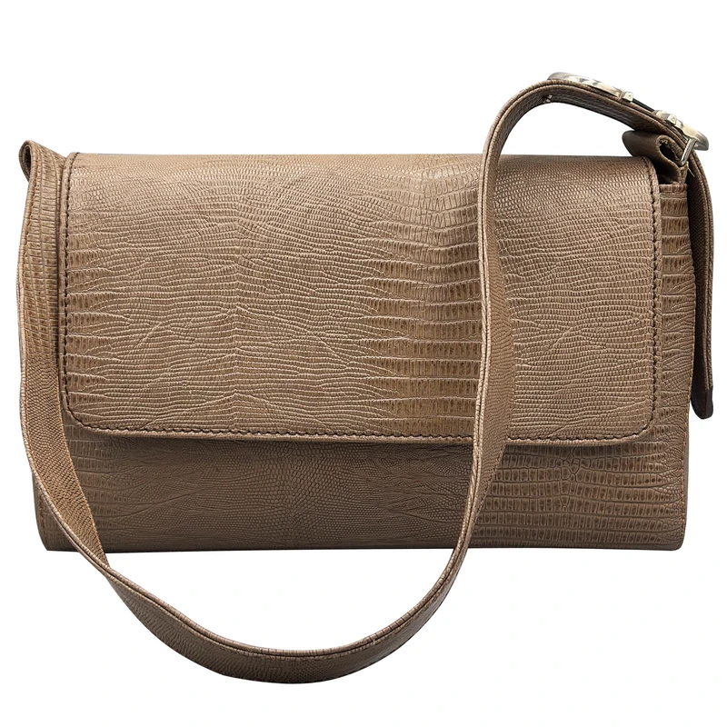 کیف دوشی زنانه سی یِنا مدل چرم لیزارد کد 3081