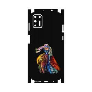 MAHOOT Rainbow Hair Digital Art-FullSkin Cover Sticker for Motorola Moto G9 Plus