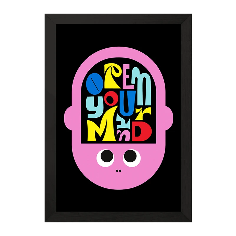 تابلو خندالو مدل ذهن کد F9752