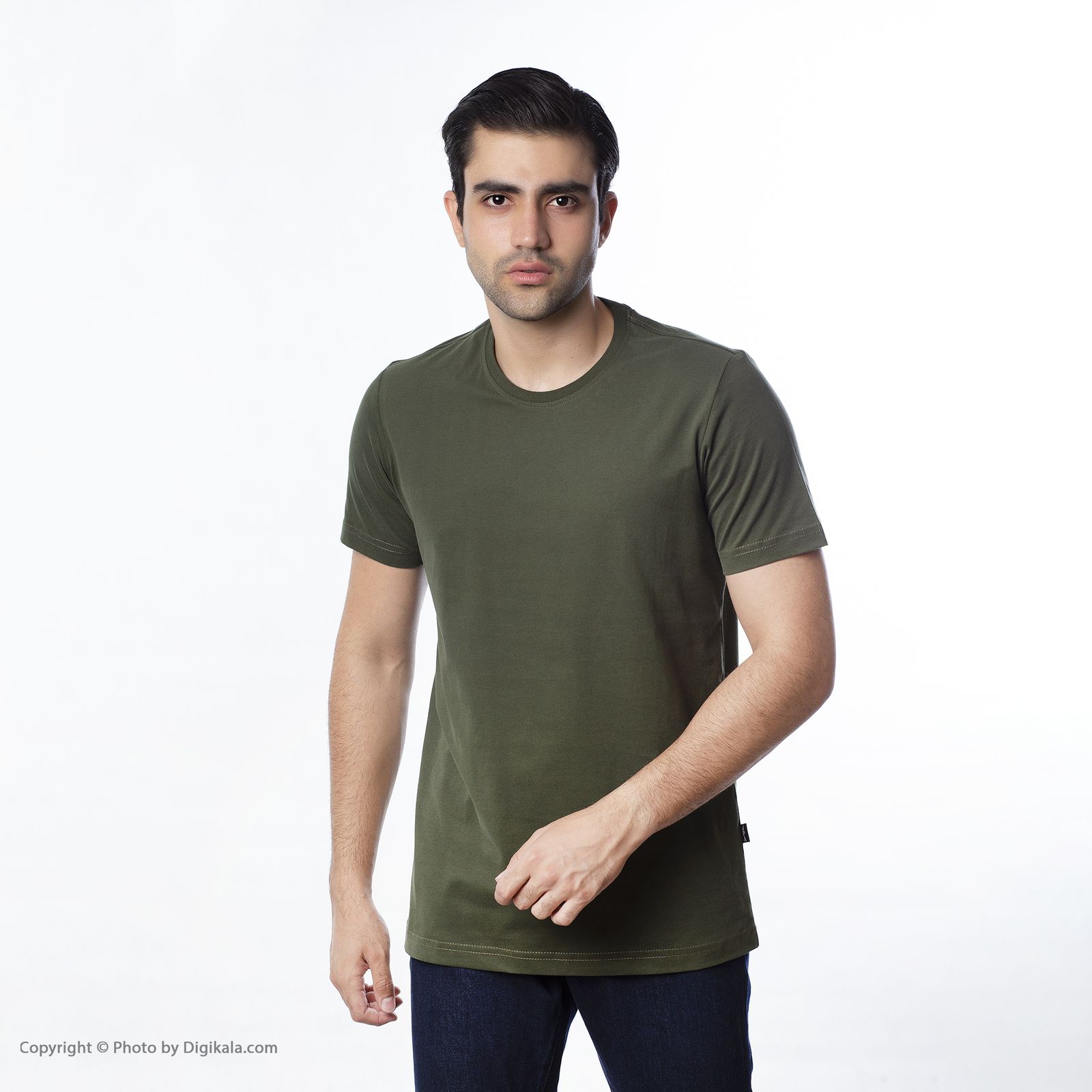 تی شرت  آستین کوتاه مردانه جامه پوش آرا مدل 4011010208-43 -  - 6