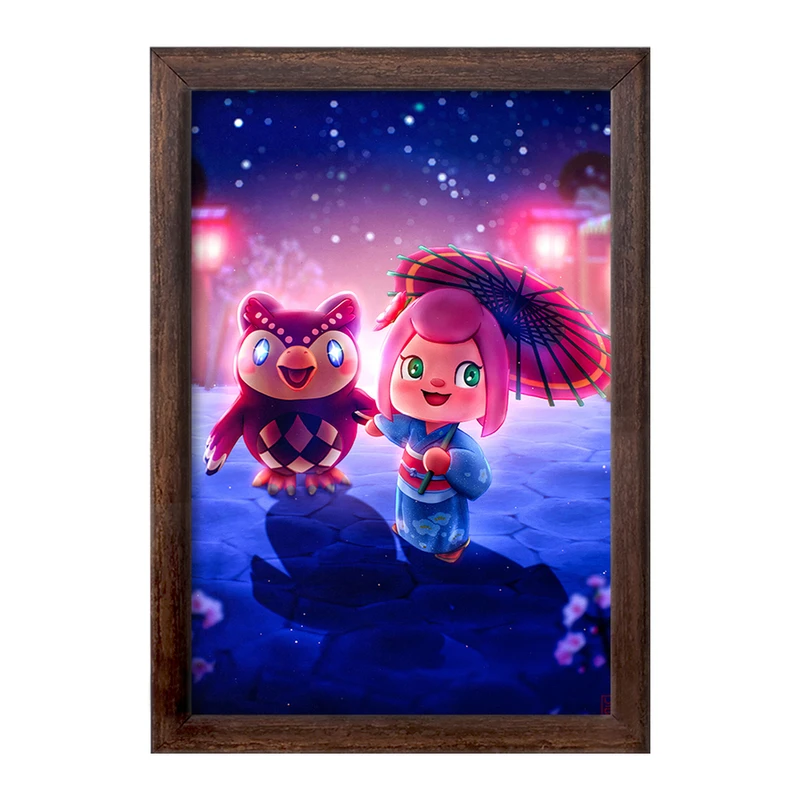 تابلو خندالو طرح بازی انیمال کراسینگ (Animal Crossing) کد 32673