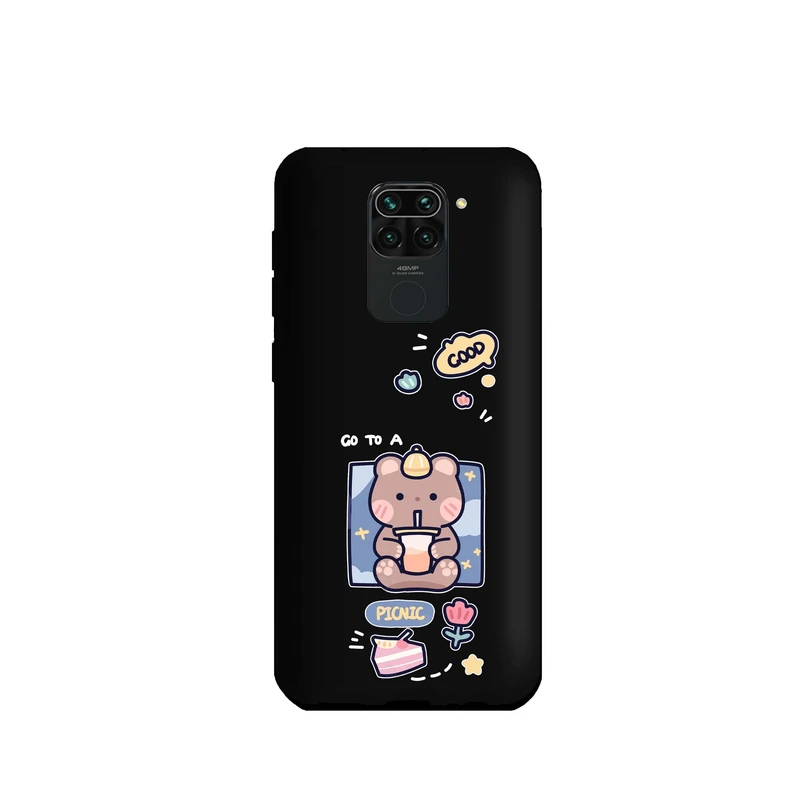 کاور طرح خرس شکمو کد m2890 مناسب برای گوشی موبایل شیائومی Redmi Note 9 / Redmi 10X 4G