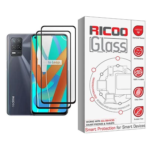 محافظ صفحه نمایش ریکو مدل Ricoo Glass MIX002 مناسب برای گوشی موبایل ریلمی V13 5G بسته دو عددی