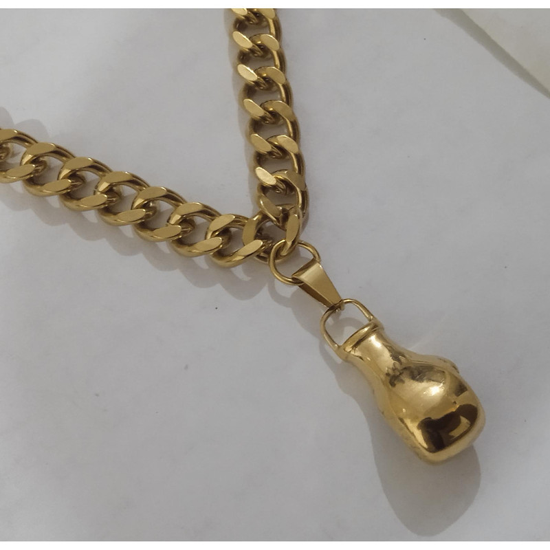 گردنبند مردانه مدل دستکش بوکس