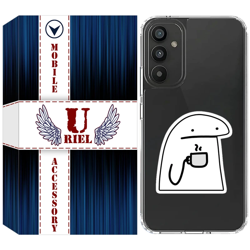 کاور یوریل مدل Clear کد 79 طرح پوکرفیس مناسب برای گوشی موبایل سامسونگ Galaxy A05S / M14 4G