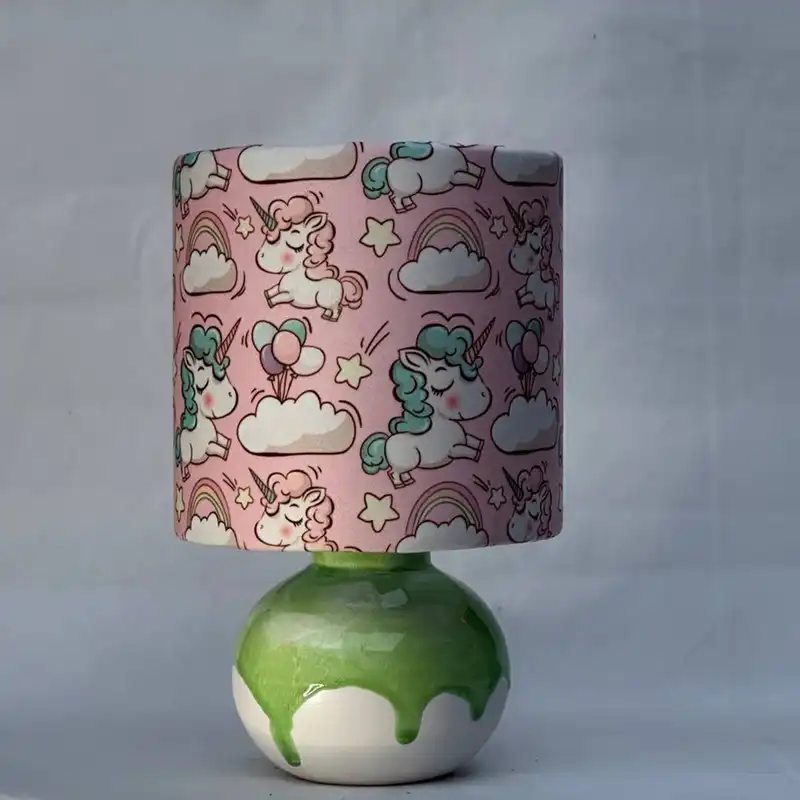 آباژور رومیزی مدل تمساح یونیکورن سرامیکی