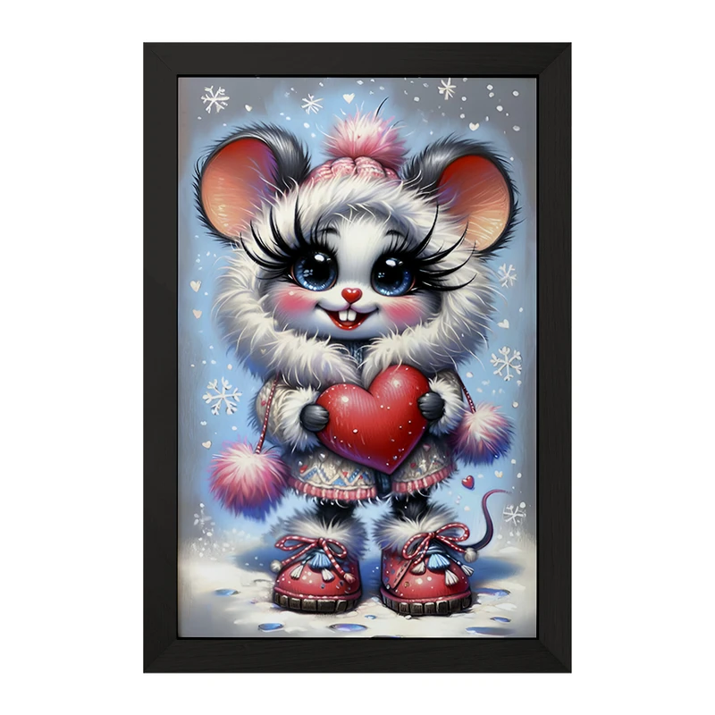 تابلو خندالو مدل موش بانمک کد F7556