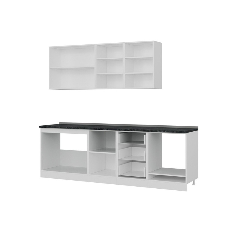 کابینت آشپزخانه مدل B-3 Minar 250 cm مجموعه دو عددی