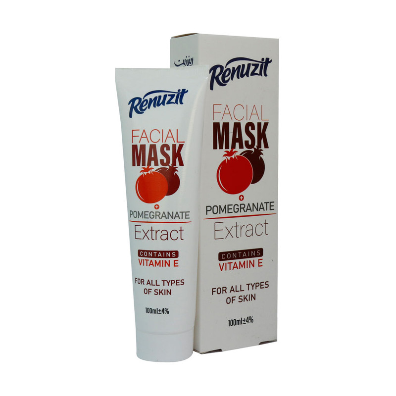 ماسک صورت رینوزیت مدل POMEGRANATE حجم 100 میلی لیتر