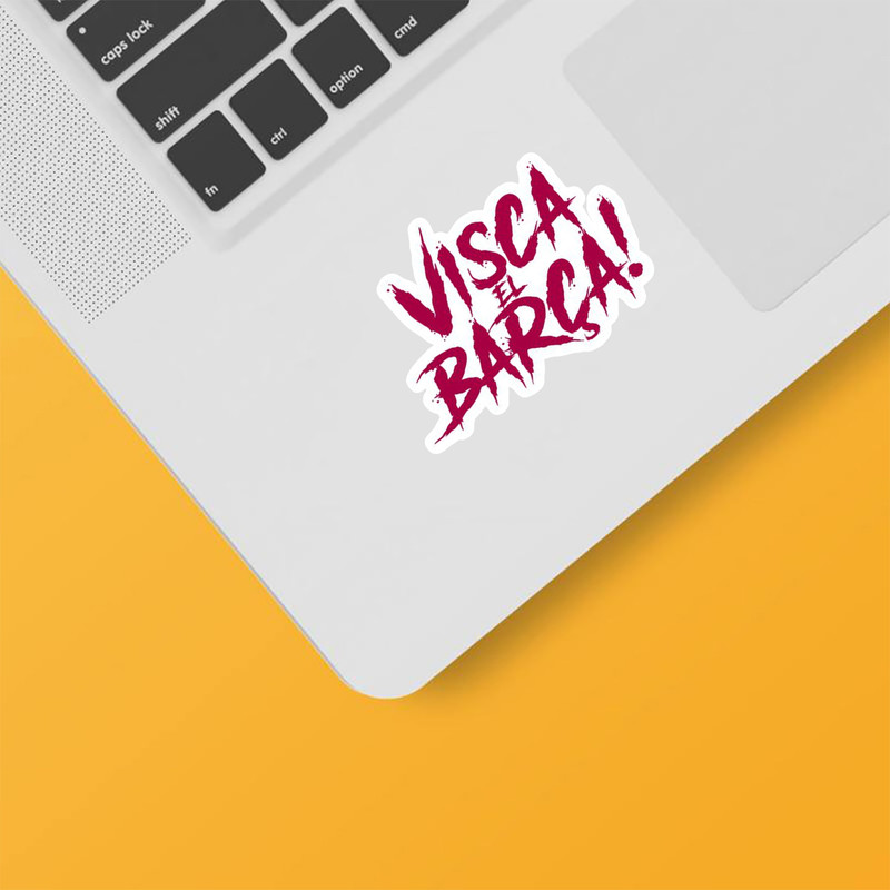 استیکر لپ تاپ و موبایل بووم طرح بارسلونا مدل Vissca El Barsa کد PS18