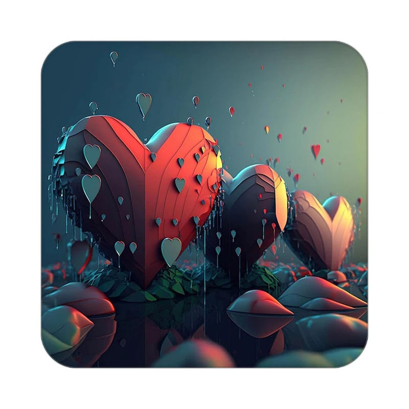 زیر لیوانی کاکتی مدل عاشقانه کد mp13100