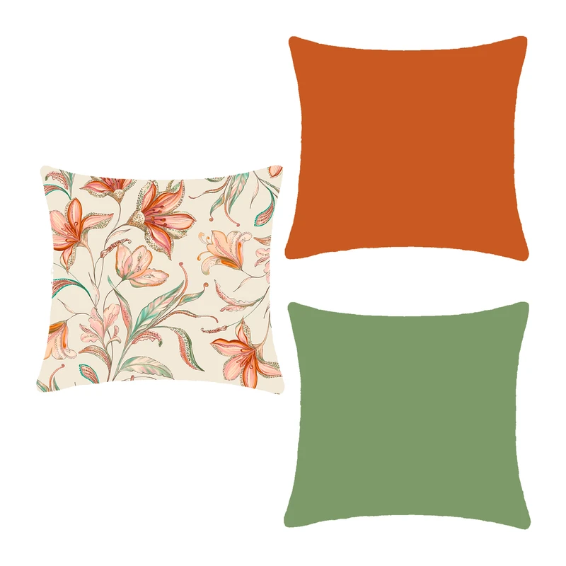 کاور کوسن کد 1006 سایز 45*45 سانتی متر مجموعه سه عددی