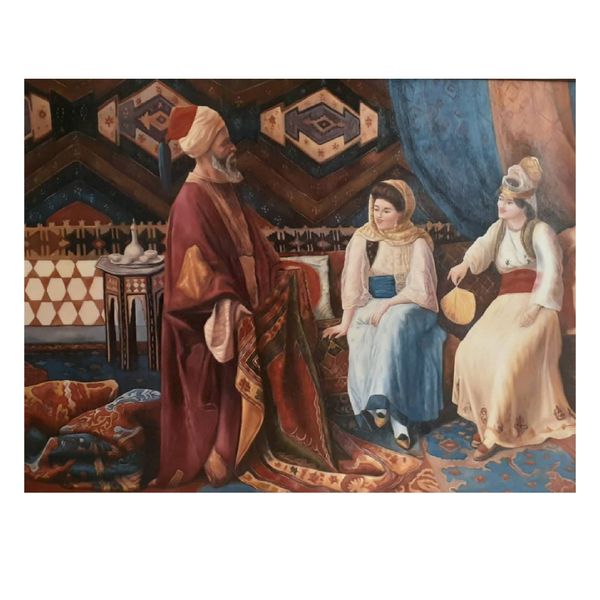 تابلو رنگ روغن مدل فرش فروش کد 654