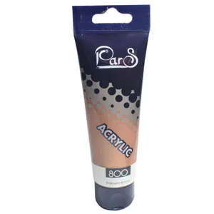 رنگ اکریلیک پارس کد 800 lridesent bronze حجم 75 میلی لیتر