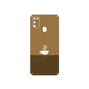 MAHOOT Minimal Cup of Coffee Icon Cover Sticker for Samsung Galaxy M21