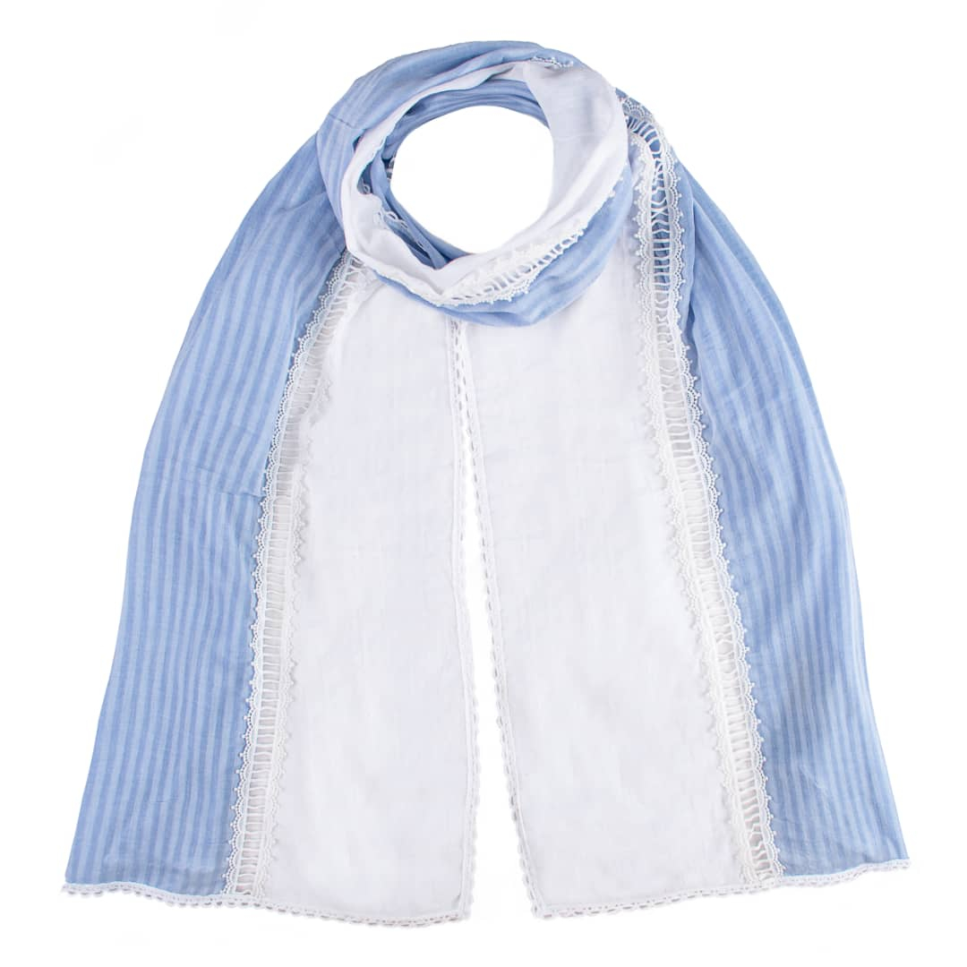 شال زنانه مدل نخی قلاب بافی