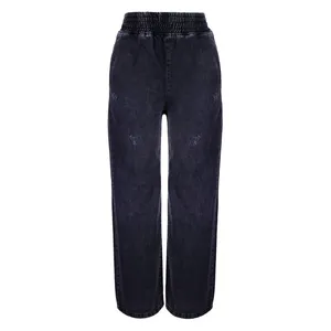 شلوار جین زنانه مدل بگ کمرکش