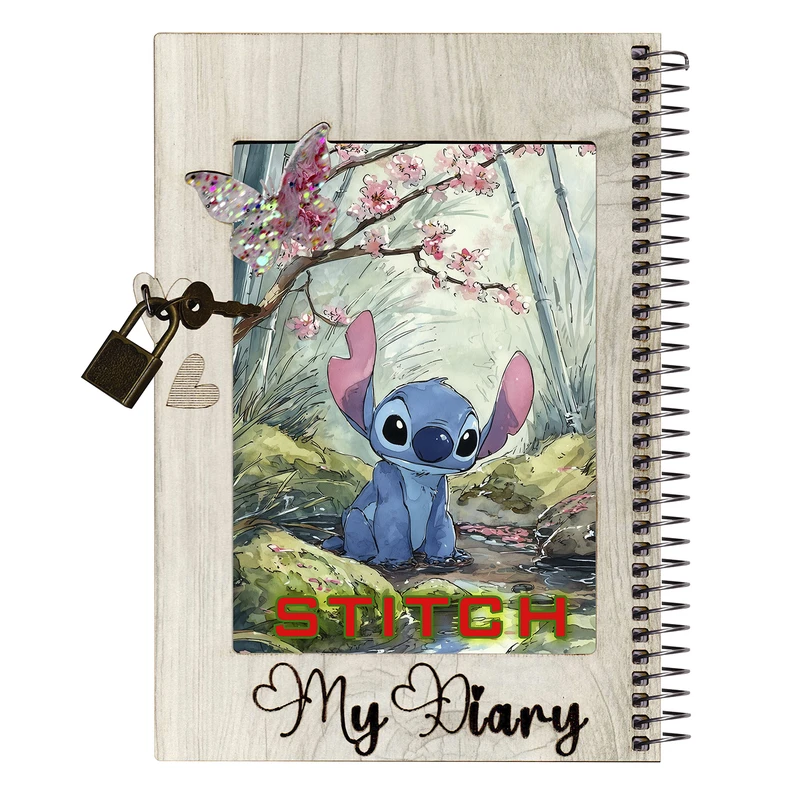 دفتر خاطرات 60 برگ طرح استیچ مدل stitch007