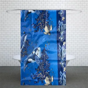 پرده حمام کد B9 سایز 170x200 سانتی متر