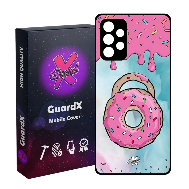 کاور گارد ایکس طرح Donut مدل Glass10069 مناسب برای گوشی موبایل سامسونگ Galaxy A73