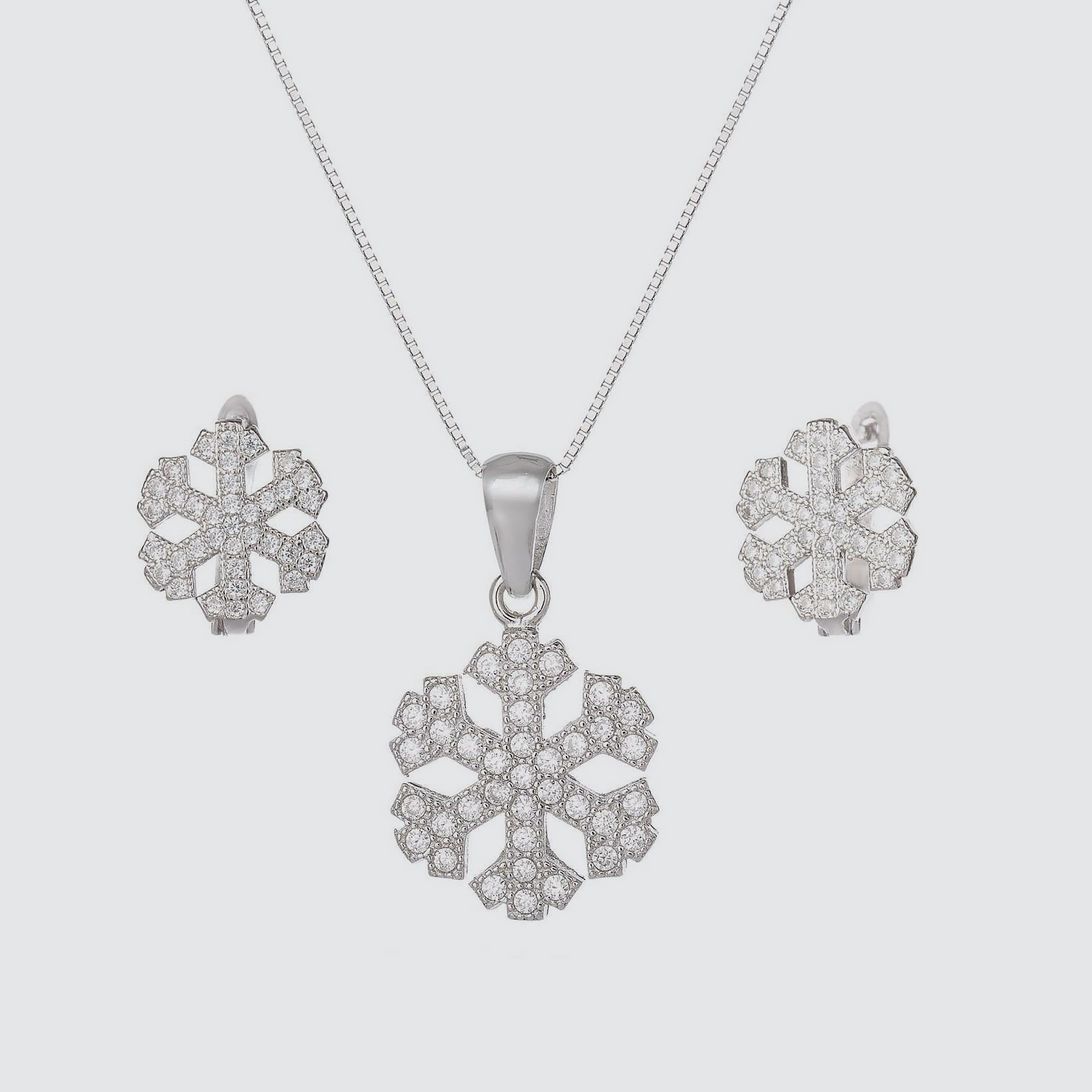 نیم ست نقره زنانه مدل SS-0-54