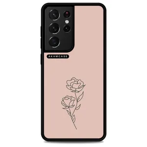 AKAM AMC-WSGS21U-FLOWERS-20 Cover For Samsung Galaxy S21 Ultra