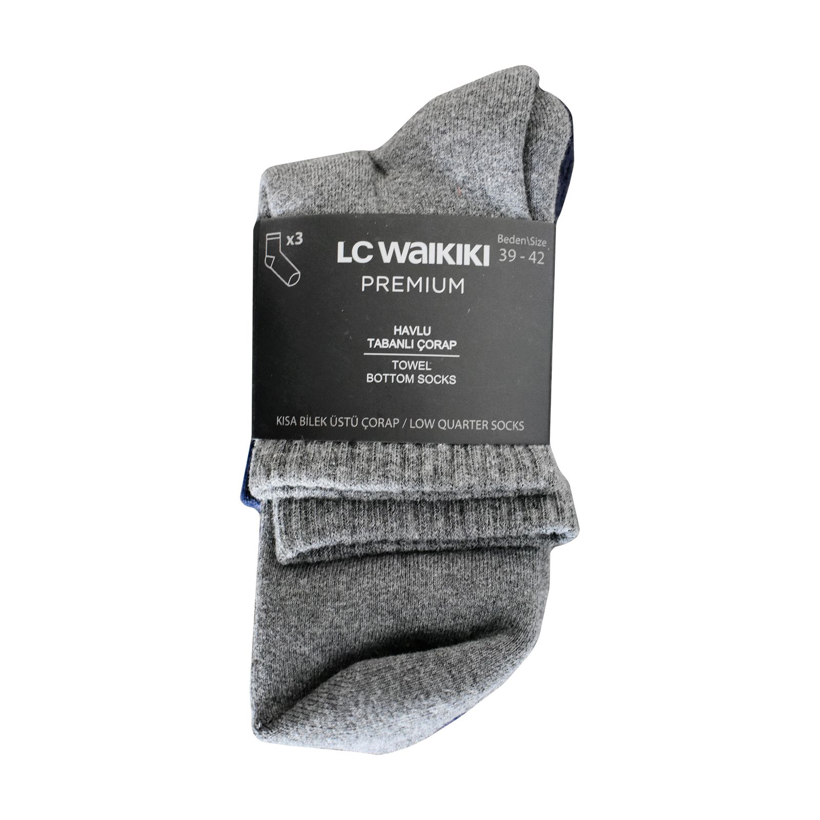 جوراب ساق کوتاه مردانه ال سی وایکیکی مدل W36586Z8 مجموعه 3 عددی  -  - 5