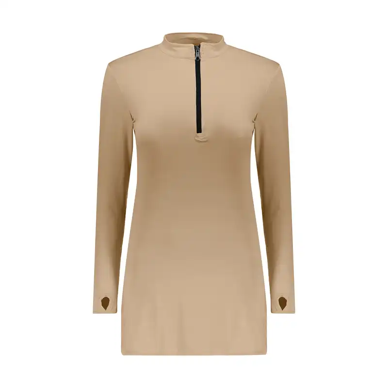 تی شرت آستین بلند ورزشی زنانه مدل فینگردار کد Mhr-18