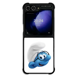 AKAM AMC-WSGZFLIP5-SMURFS-16 Cover For Samsung Galaxy Z Flip 5