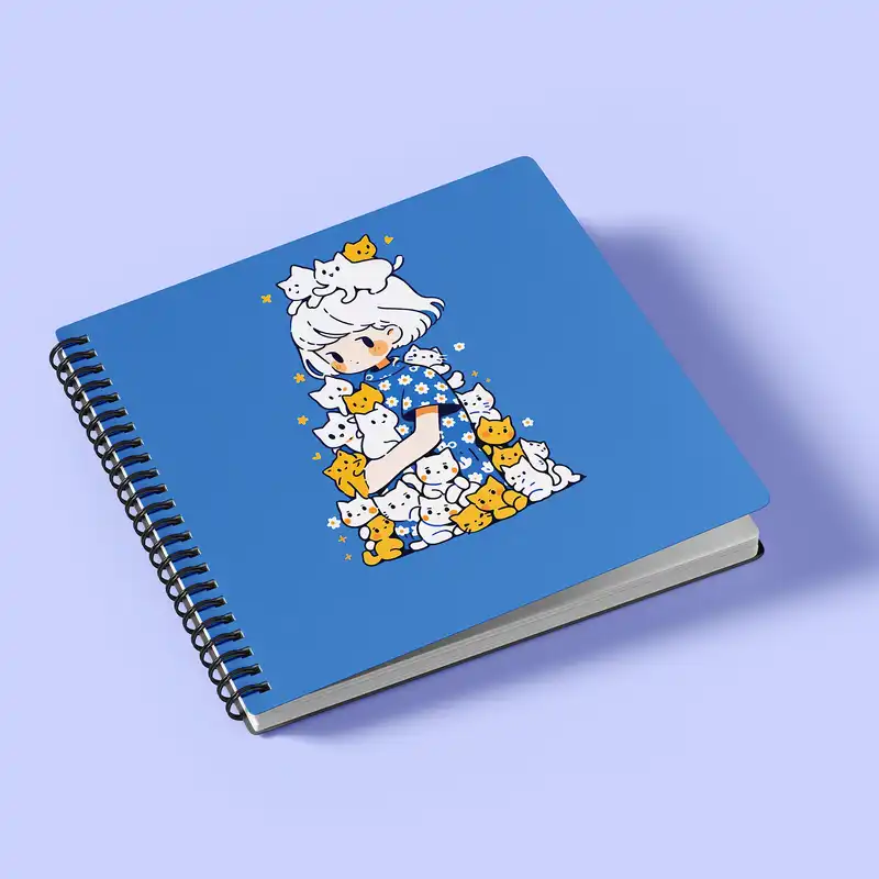 دفترچه یادداشت موتی طرح گربه