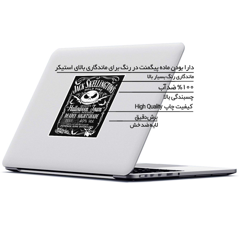 استیکر لپ تاپ ماسا دیزاین طرح JACK مدل STK975