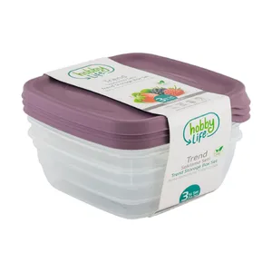 ظرف نگهدارنده هوبی لایف مدل 0043 بسته ی 3 عددی