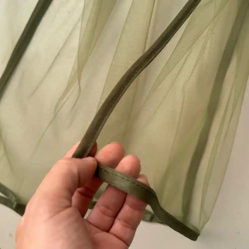 شال زنانه مدل ساده توری مهمانی دور نوار دوزی شده تابستانی کد 6