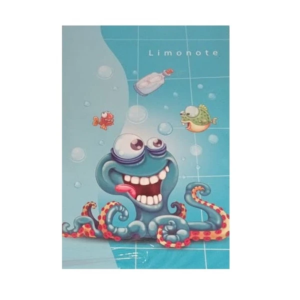 دفتر مشق 50 برگ لیمو مدل جلدار کد 121