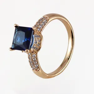 انگشتر زنانه ژوپینگ مدل تک نگین کد AAE481