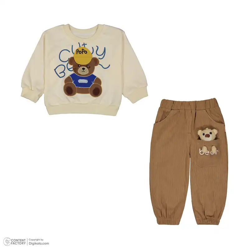 ست سویشرت و شلوار پسرانه سون پون مدل 139114021